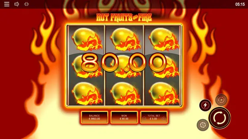 Hot Fruits on Fire slot screenshot 6