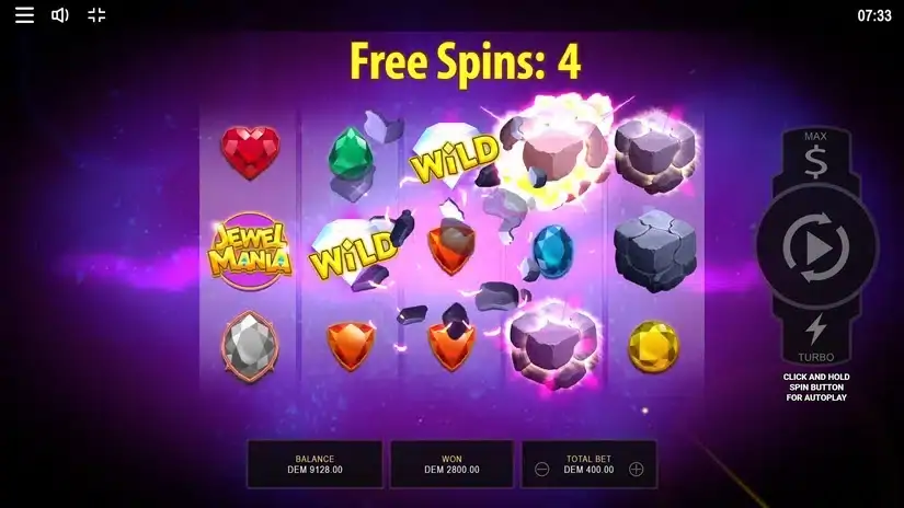 Jewel Mania slot screenshot 5