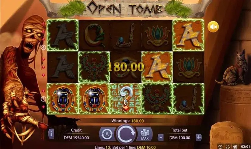 Open Tomb slot screenshot 3