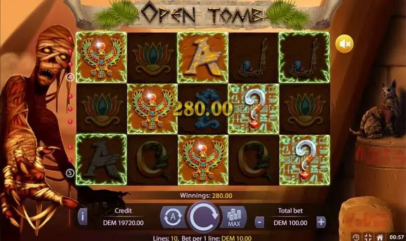 Open Tomb slot screenshot 4