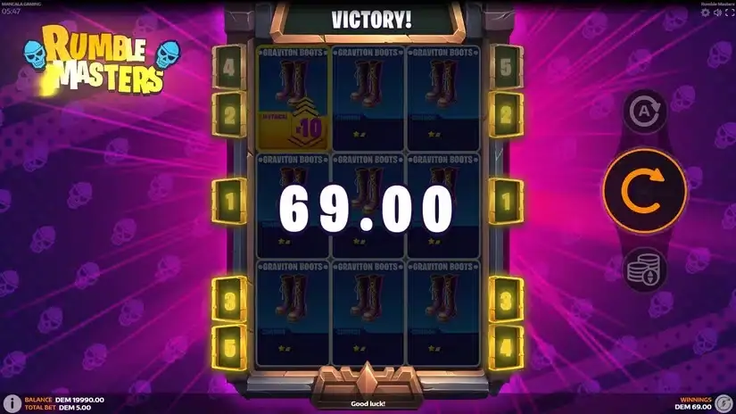 Rumble Masters slot screenshot 2