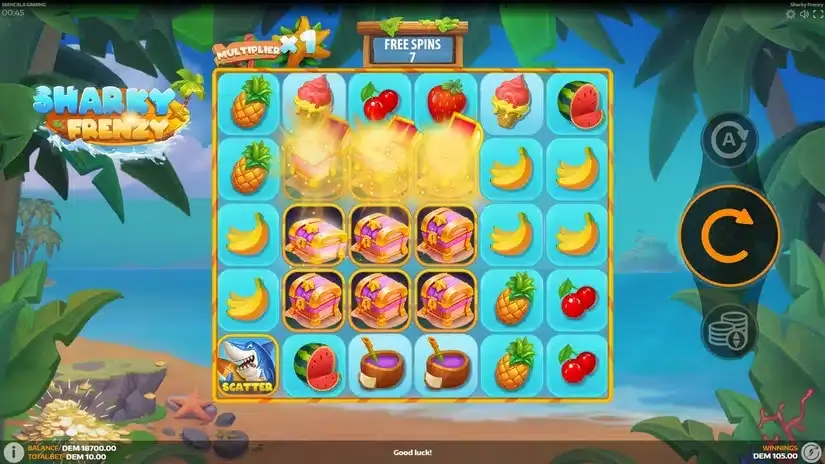 Sharky Frenzy slot screenshot 5