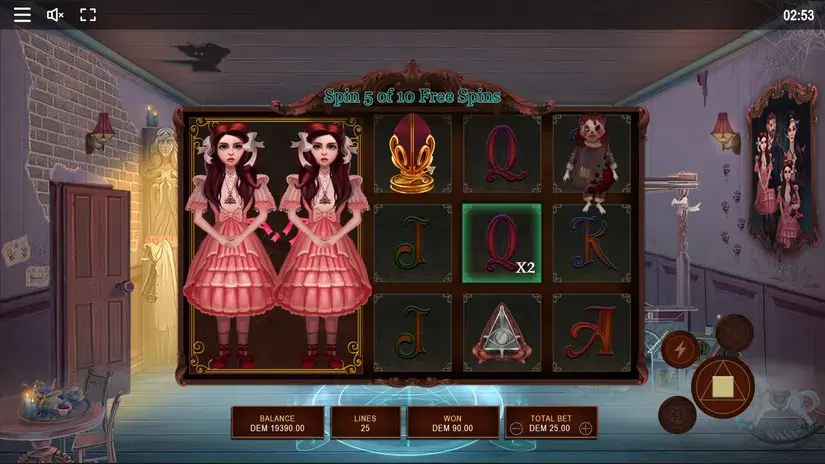 The Twin Wins Mystery slot screenshot