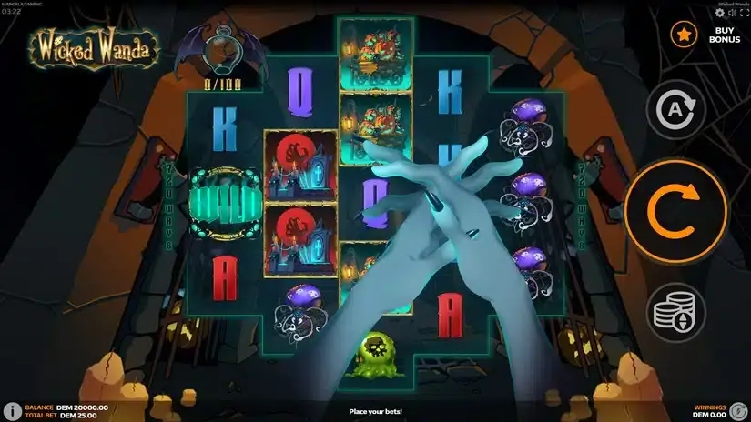Wicked Wanda slot screenshot 2