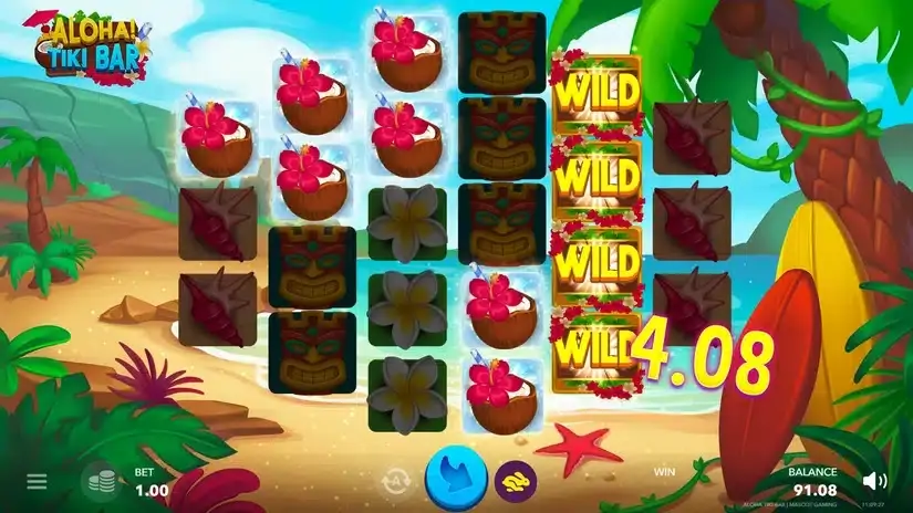 Aloha! Tiki Bar slot screenshot 3