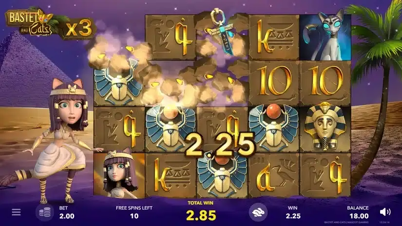 Bastet and Cats slot screenshot 3