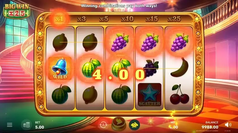 Big Win x25 slot screenshot 4