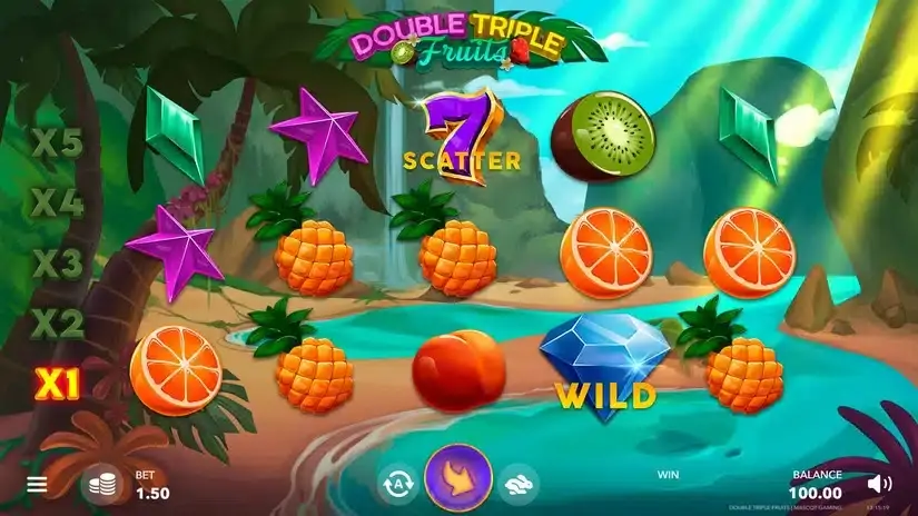 Double Triple Fruit slot screenshot 1