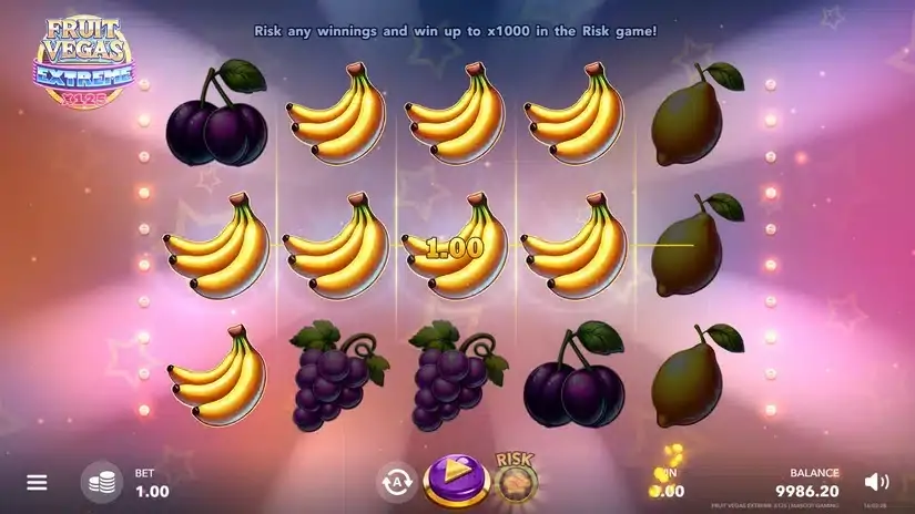 Fruit Vegas Extreme x125 slot screenshot 4