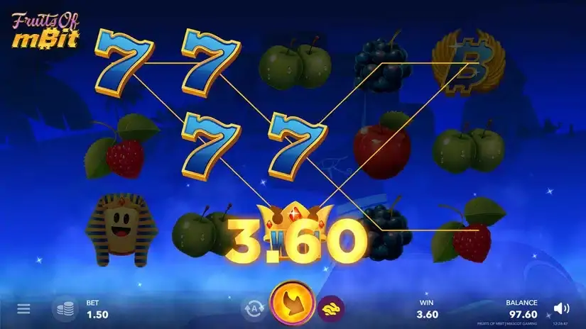 Fruits of Mbit slot screenshot 3