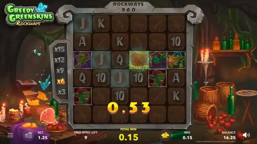 Greedy Greenskins Rockways slot screenshot 3
