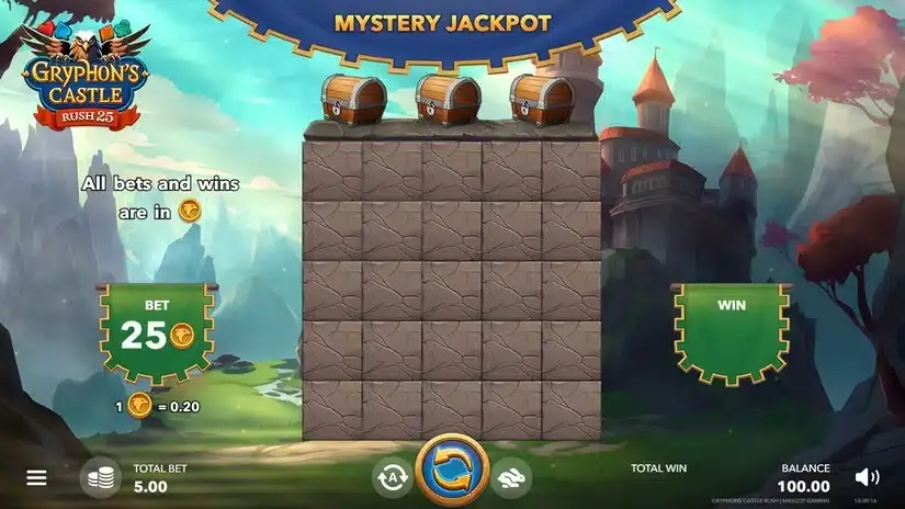 Gryphone’s Castle Rush 25 slot screenshot 1