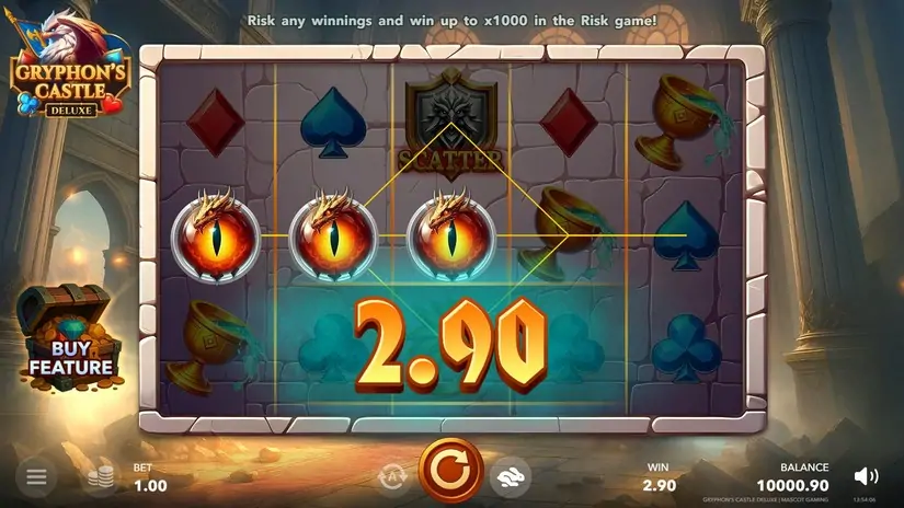 Gryphon`s Castle Deluxe slot screenshot 2
