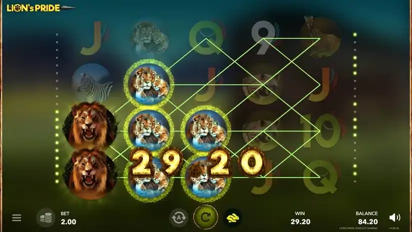 Lion’s Pride slot screenshot 