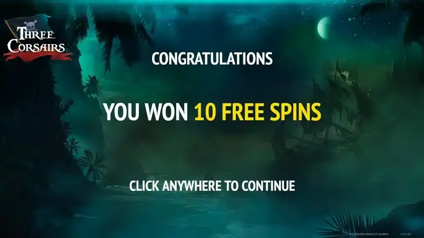 Three Corsairs slot screenshot 1