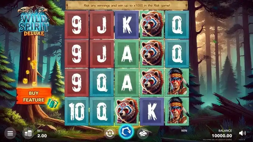 Wild Spirit Deluxe slot screenshot 1