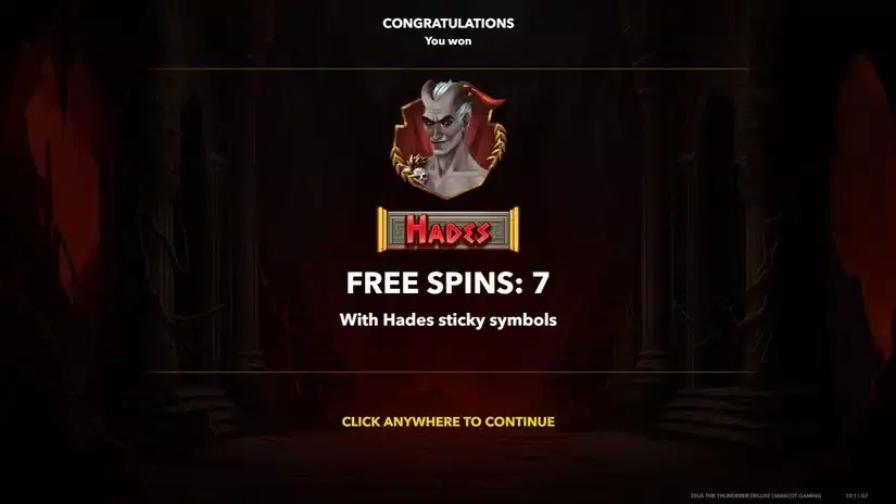 Zeus the Thunderer Deluxe slot screenshot 2