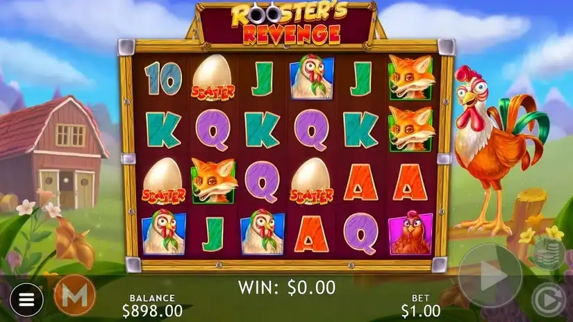 Rooster’s Revenge slot screenshot 2