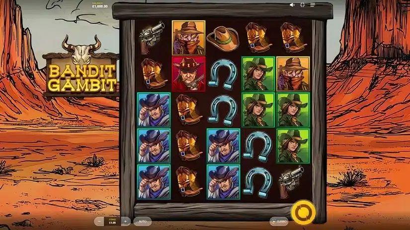 Bandit Gambit slot screenshot 