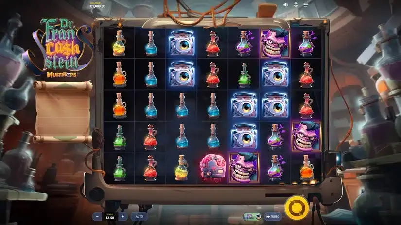 Dr. Francashstein slot screenshot 