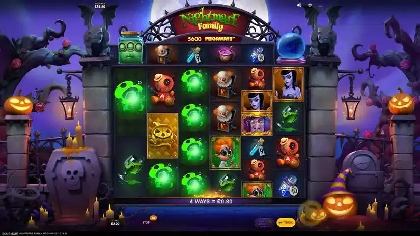 Nightmare Family Megaways slot screenshot 2