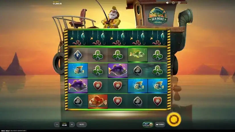 Sea Boat Adventure slot screenshot 