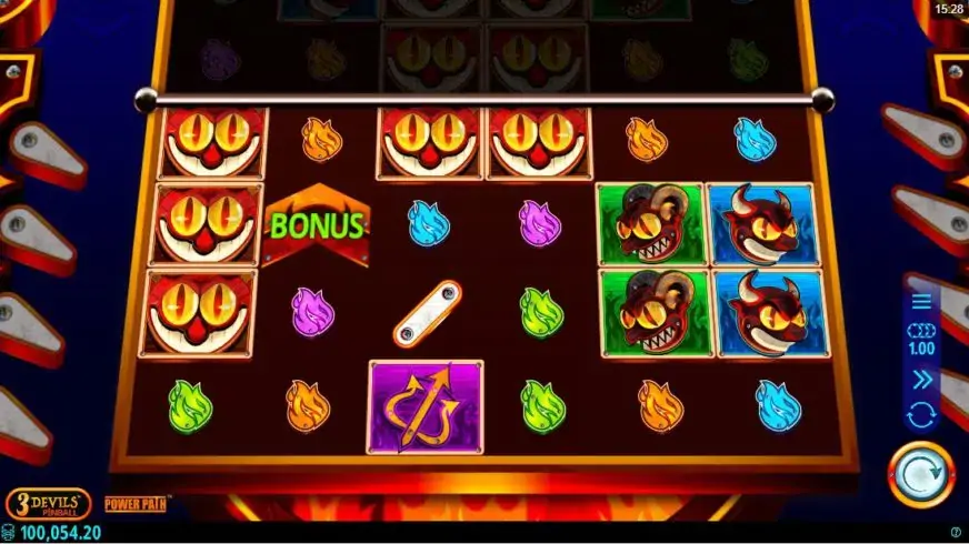 3 Devils Pinball slot screenshot 