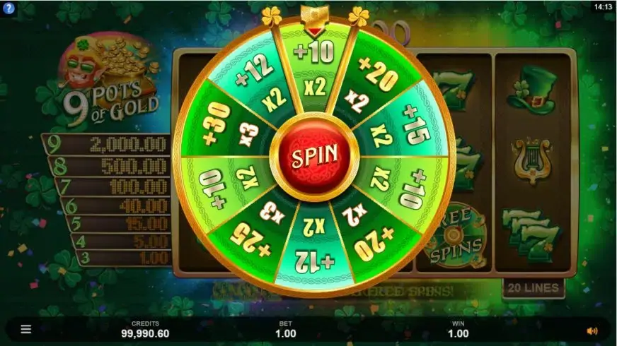 9 Pots of Gold slot screenshot 4