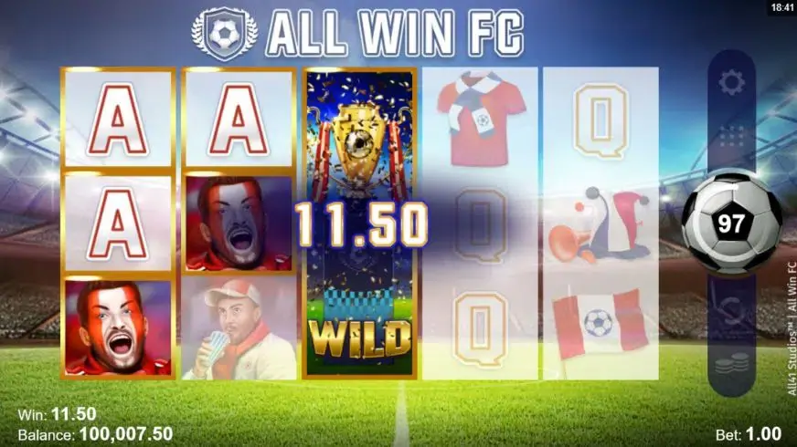 All Win FC slot screenshot 2