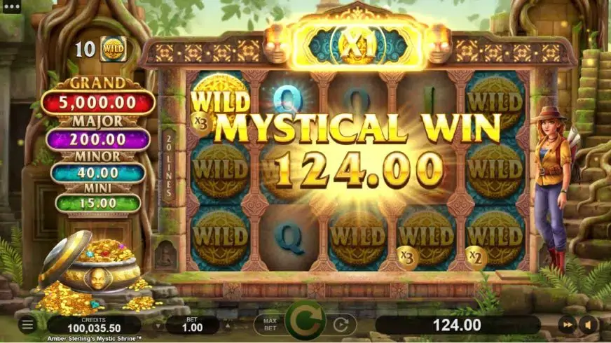Amber Sterlings Mystic Shrine slot screenshot 