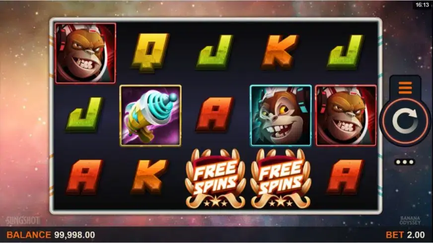 Banana Odyssey slot screenshot 