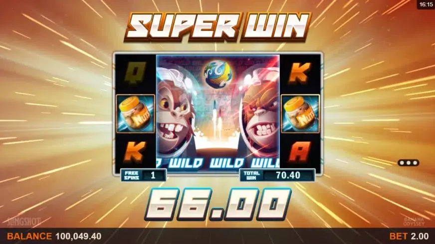 Banana Odyssey slot screenshot 