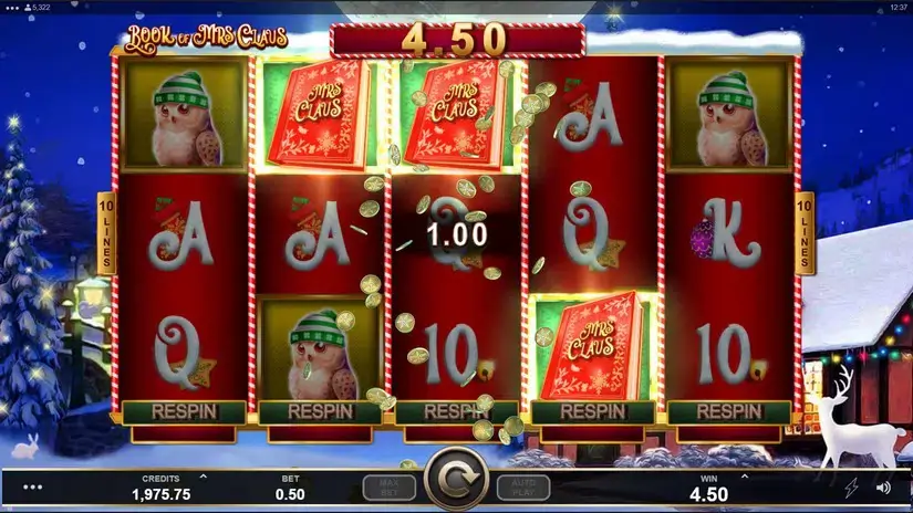 Book of Mrs Claus slot screenshot 3