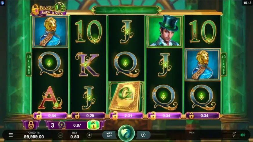 Book of Oz Lock ‘N Spin slot screenshot 