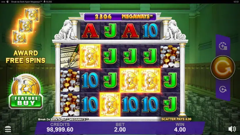 Break Da Bank Again Megaways slot screenshot 4