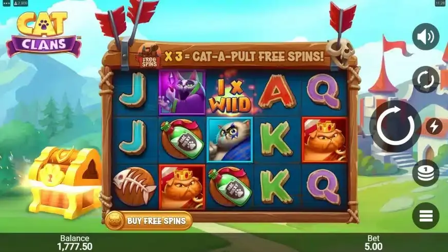 Cat Clans slot screenshot 