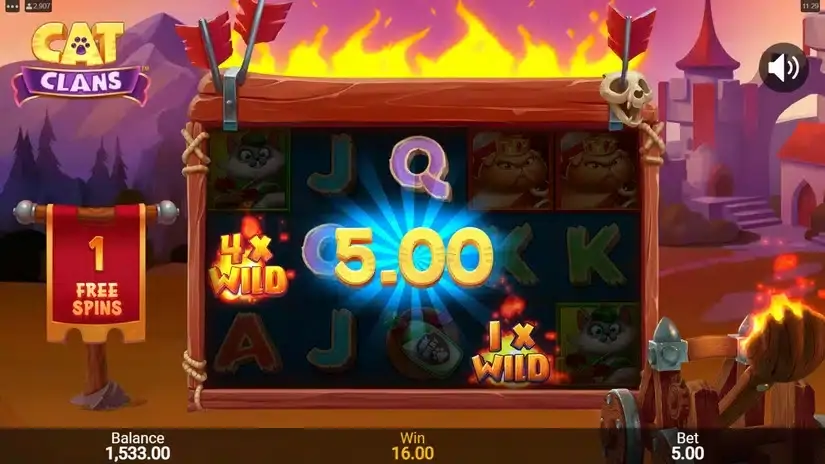 Cat Clans slot screenshot 6