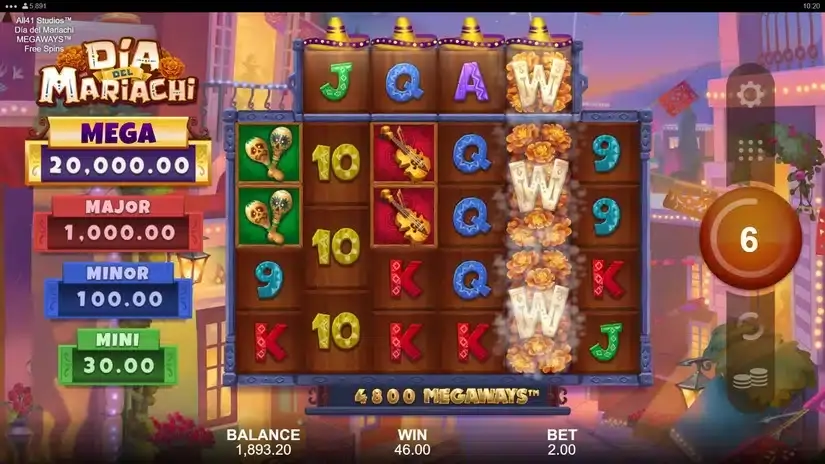 Dia del Mariachi Megaways slot screenshot 7