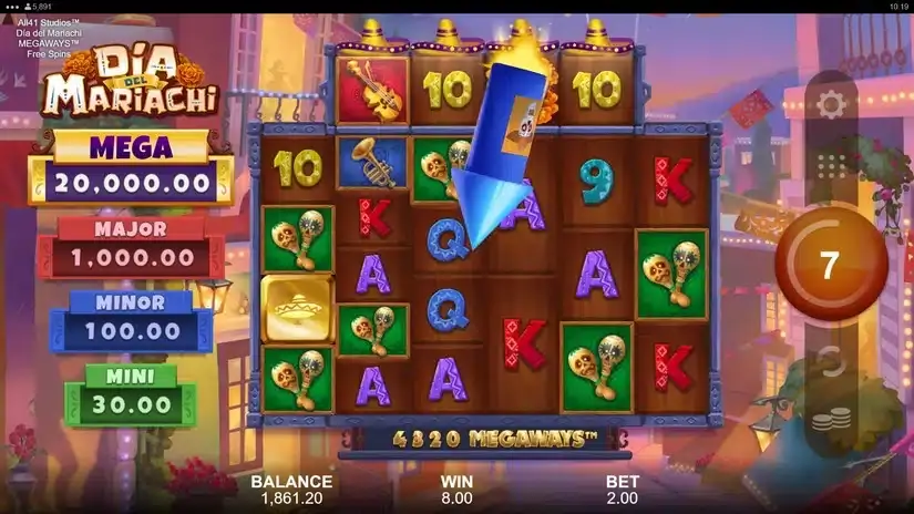 Dia del Mariachi Megaways slot screenshot 5