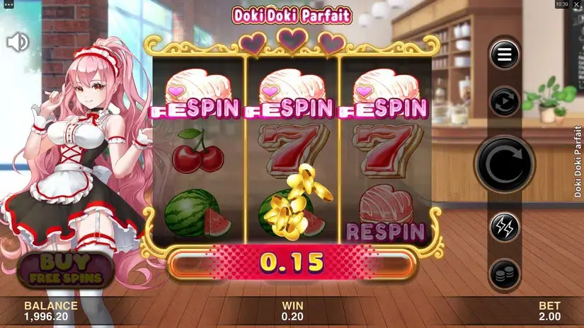 Doki Doki Parfait slot screenshot 2