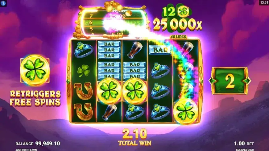 Emerald Gold slot screenshot 4