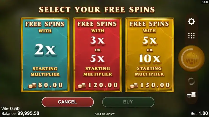 Forgotten Island Megaways slot screenshot 2