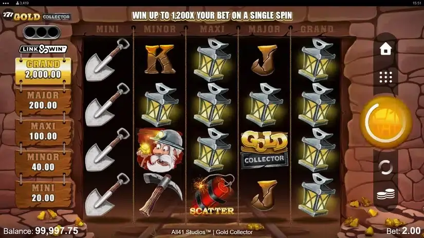 Gold Collector slot screenshot 1