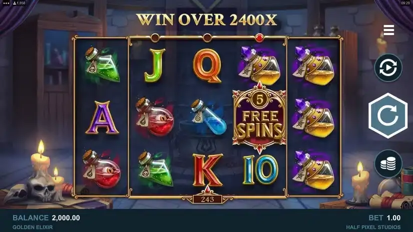 Golden Elixir slot screenshot 1