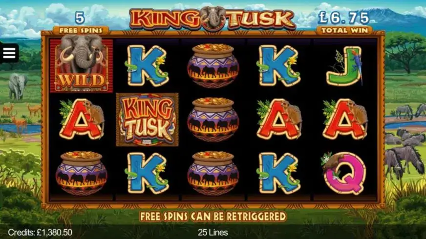 King Tusk slot screenshot 