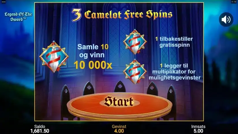 Legend Of The Sword slot screenshot 3