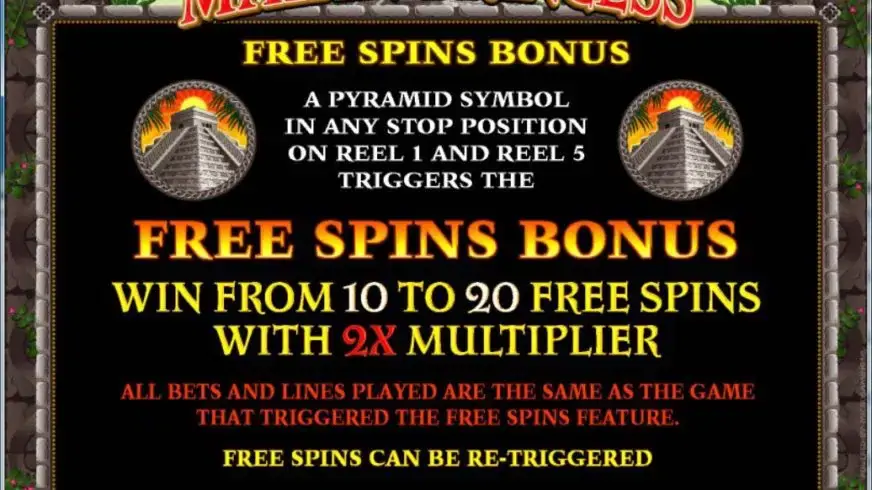 Mayan Princess slot screenshot 2