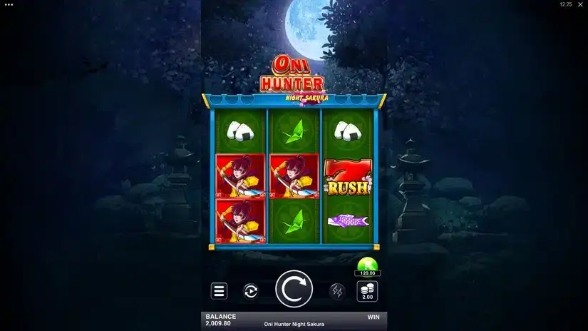Oni Hunter Night Sakura slot screenshot 1