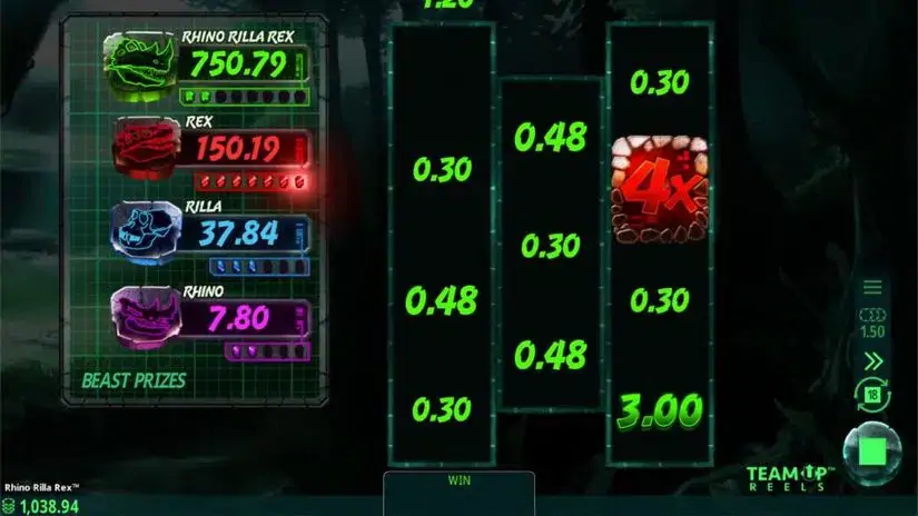 Rhino Rilla Rex slot screenshot 4