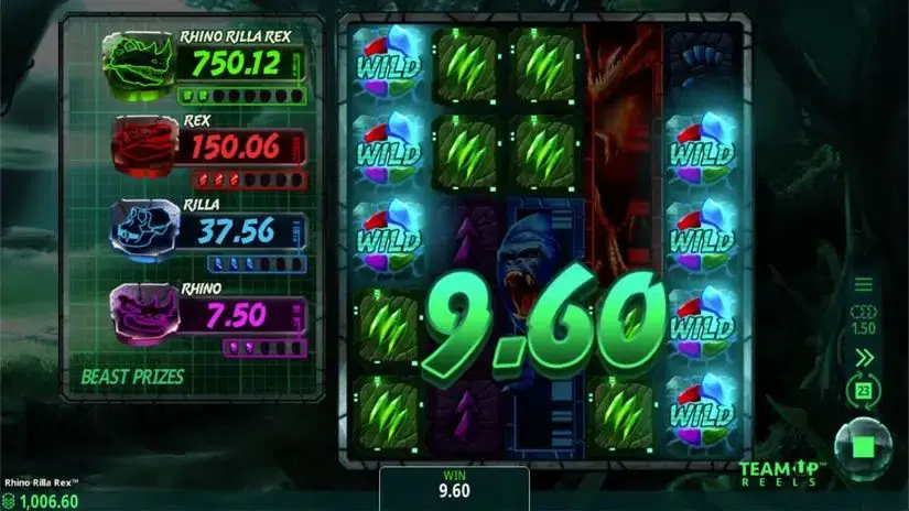Rhino Rilla Rex slot screenshot 2